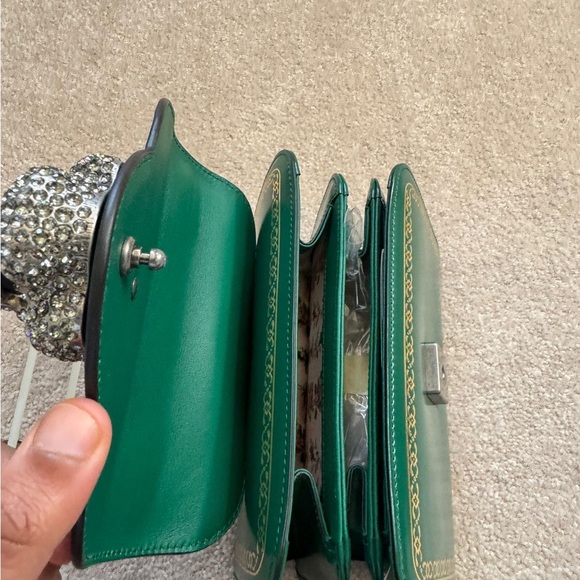 Frame Print Leather Mini Top Handle Bag - Picture 7 of 8